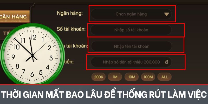 Thời gian mất bao lâu để thống rút làm việc